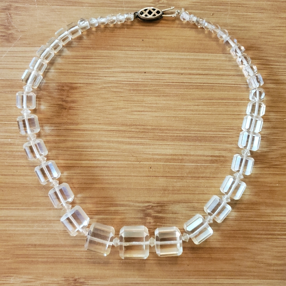 Vintage Cubed Crystal Choker